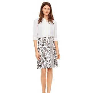 Tory Burch Mikado Wrap Skirt Paisley Pattern 8